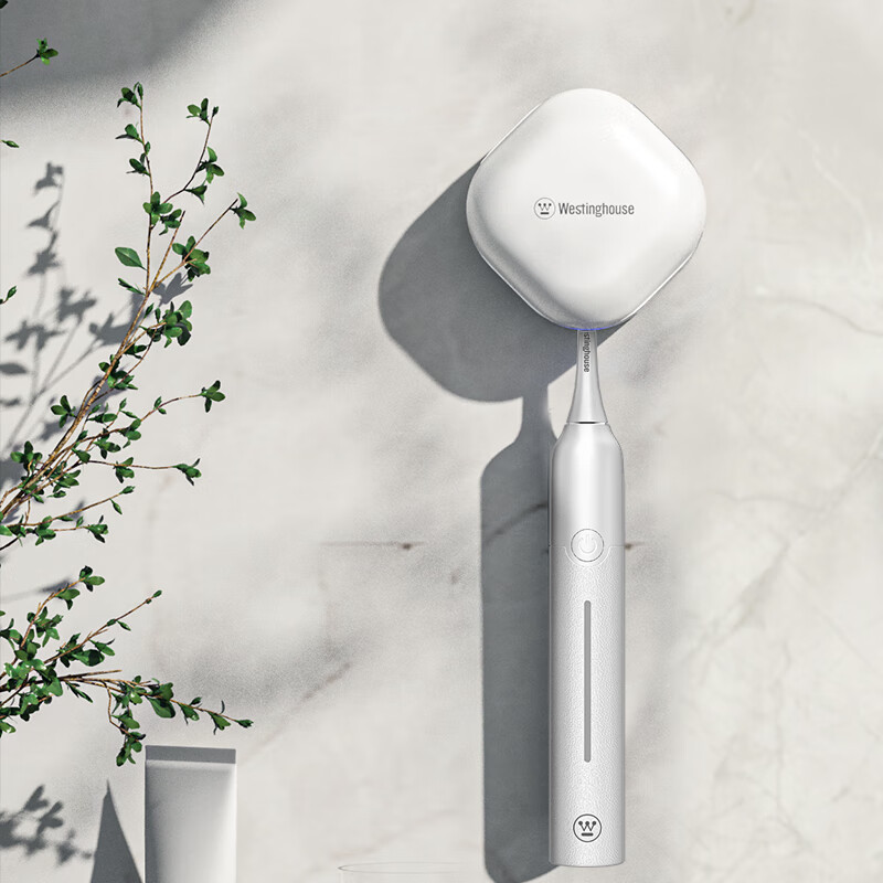 西屋(WESTINGHOUSE)自动智能清洁充电式电动牙刷WT-508白色+消毒盒