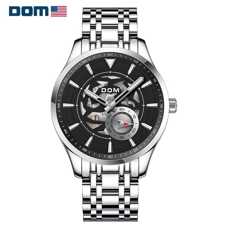 美国dom多姆品牌手表男质感时尚休闲全自动机械手表男士腕表时尚男士