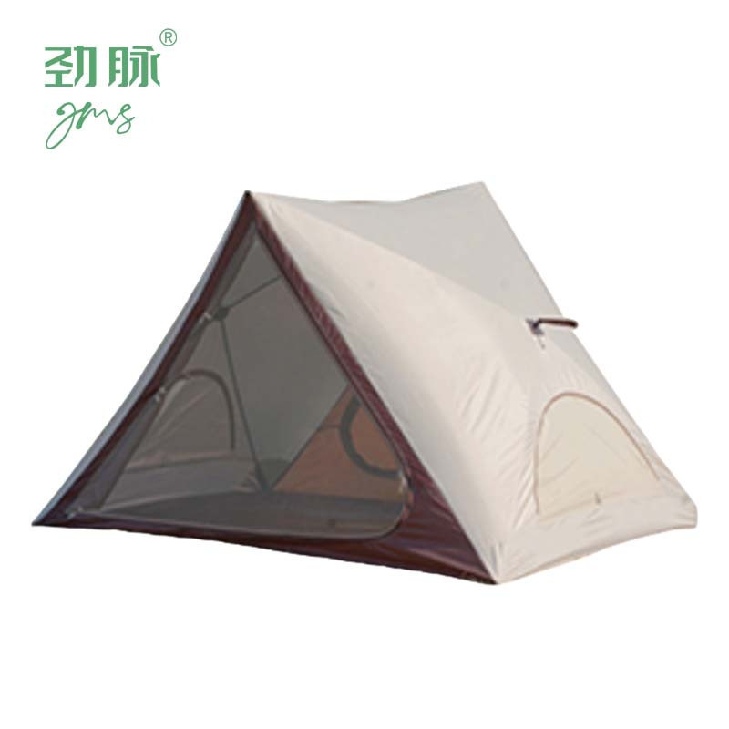 劲脉 三角速开帐篷 防潮垫+枕头220*160*150CM 顶高清大图