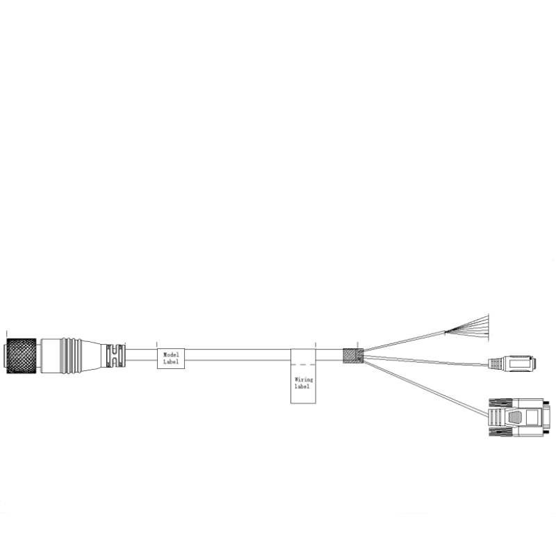 华睿科技 配套SS5000传感器IO电源线黑色5M CABIO-M12A12F-DCXX-05D 货期2周