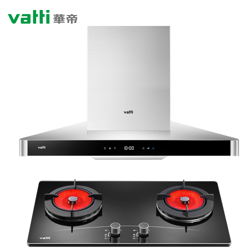 华帝(vatti)i11069+i10002B 20立方欧式触控抽油烟机燃气灶具 烟灶套餐 自动洗1000℃聚能灶液化气