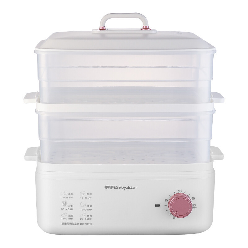 荣事达(Royalstar) 多功能电蒸笼 10S速出汽快速锁鲜双层可视大容量 ZG081B高清大图