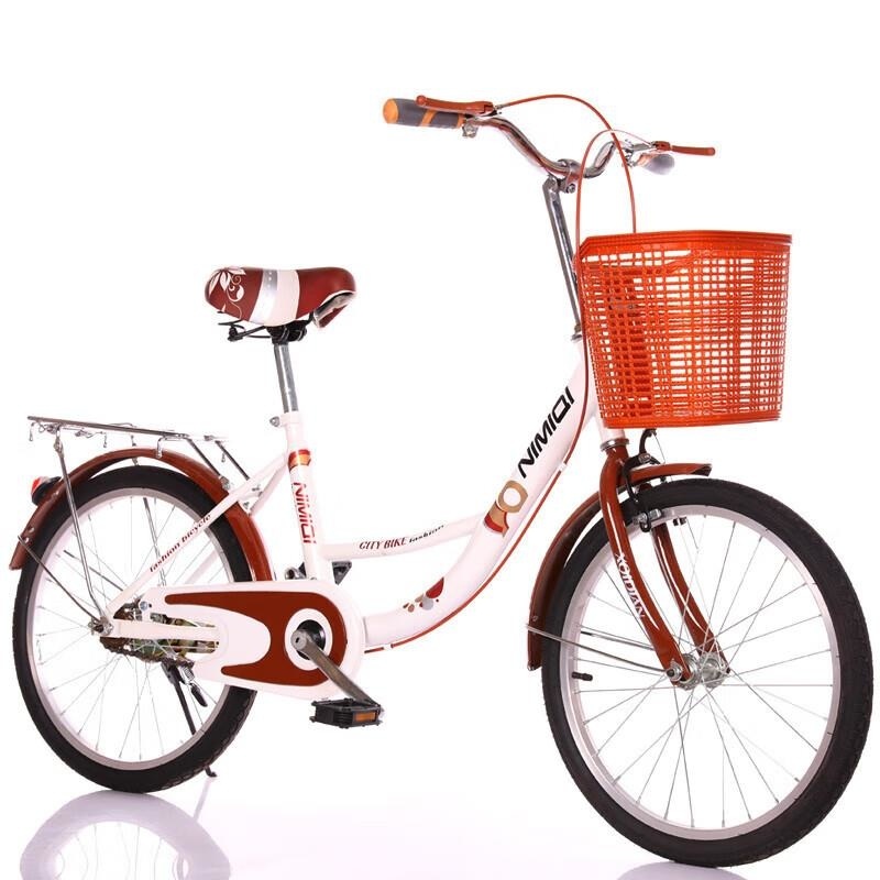 免充气实心胎轻便单车男女通用学生通勤车22 24 26寸可选 +高配礼包粉色 26寸实心胎免充气