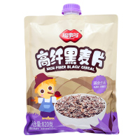 福事多高纤黑麦片820g 燕麦片煮食 低脂营养早餐无脱脂晚餐冲饮 营养代餐 麦片