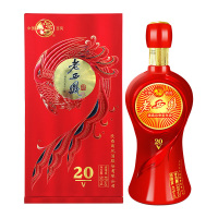 西凤酒45度 老西凤V20 凤香型 婚宴送礼 礼盒装西风酒白酒 整箱500ml*6瓶 陈年老酒