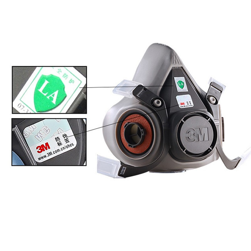 3m防毒面具6200双罐喷漆防尘化工