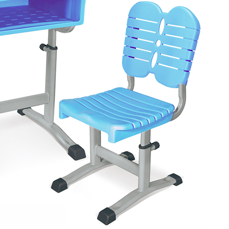 珩逸学生课桌椅单人塑钢分档旋钮调节课桌含椅[工厂现做 7天内发货]
