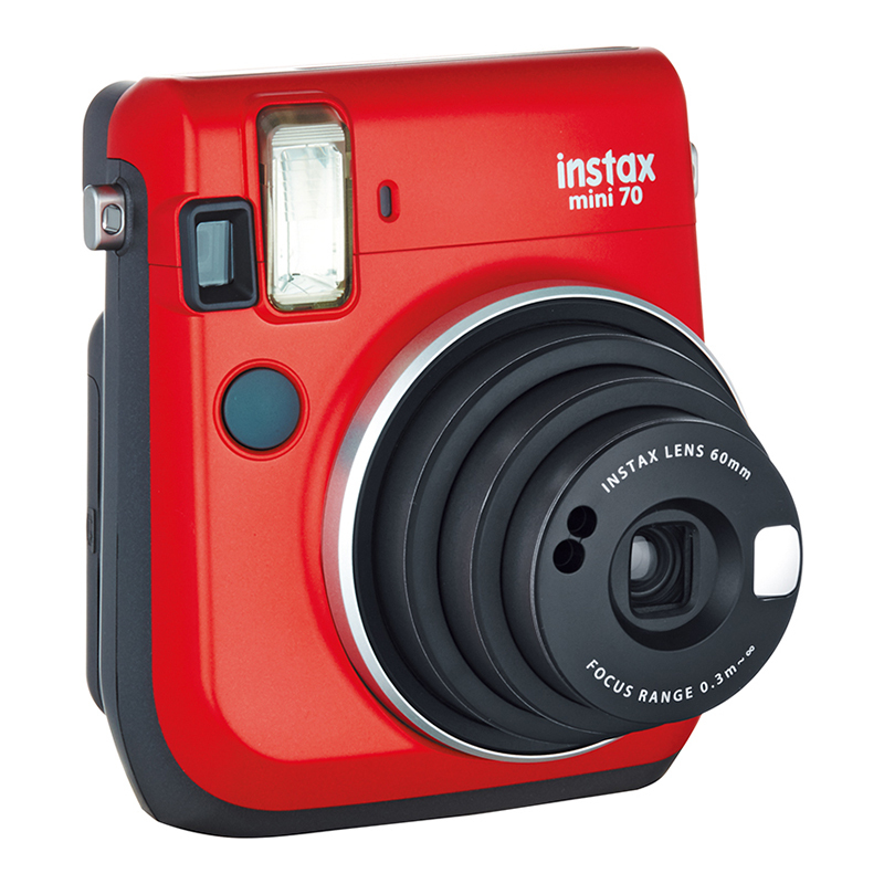 富士(FUJIFILM)INSTAX 拍立得 相机 一次成像相机 mini70 相机 烈焰红 精美套餐三(含30张胶片)