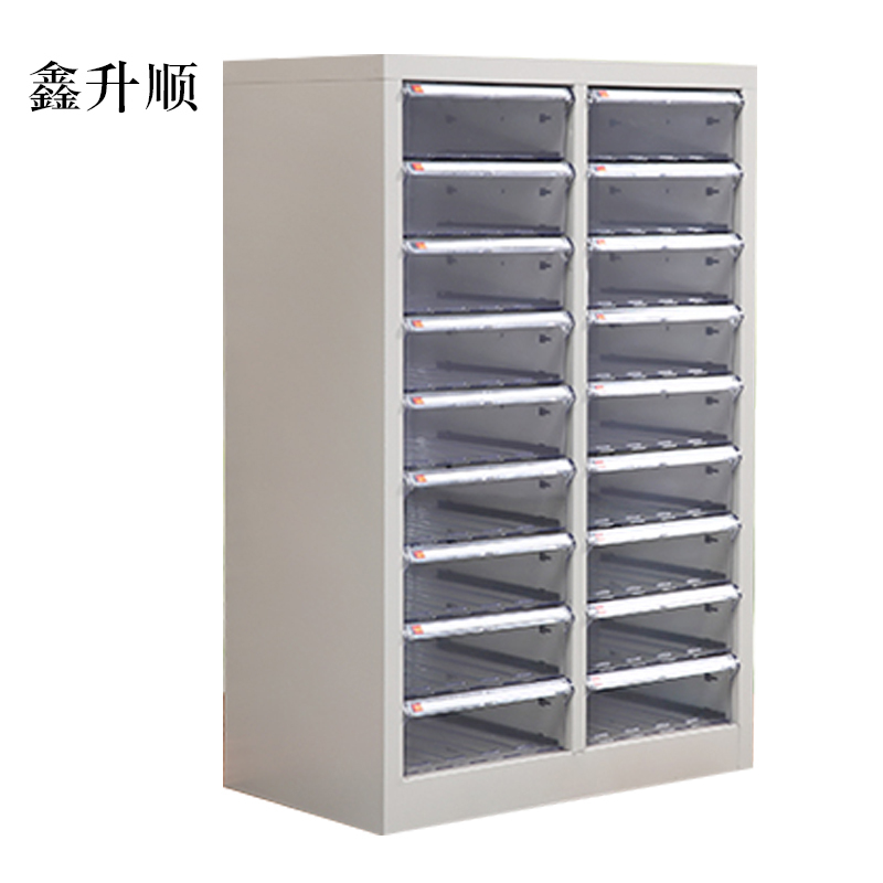 鑫升顺文件柜抽屉式票据多层分类箱档案柜合同资料架烘焙收纳样品柜18抽无门柜