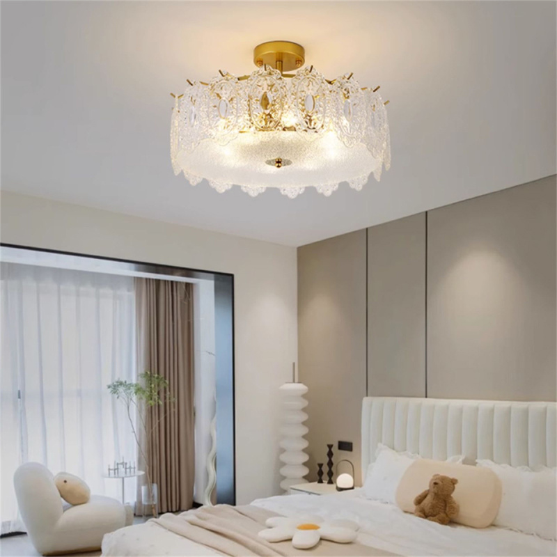 2023新款长虹照明现代简约卧室灯吊灯美式轻奢大气水晶灯具led房间
