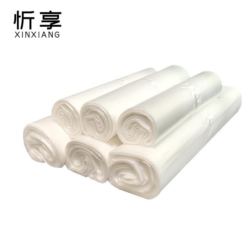 忻享 加厚白色透明塑料袋40*64cm 50个/包高清大图