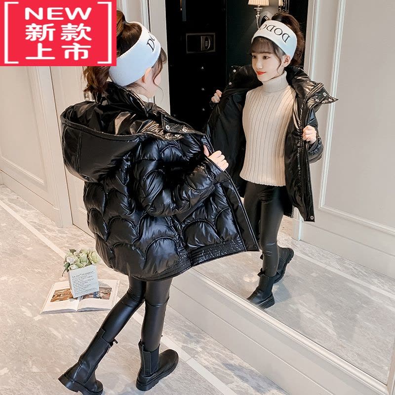 可莉允女童羽绒棉外套2022新款中大童女装儿童冬装加厚棉服12岁洋气棉衣图片