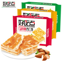 好吃点香脆果仁饼干(核桃饼)108g*3袋早餐休闲零食点心糕点办公室休闲零食