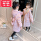 可莉允女童冬装棉服2022新款洋气冬季女孩大童棉袄外套儿童羽绒棉衣长款