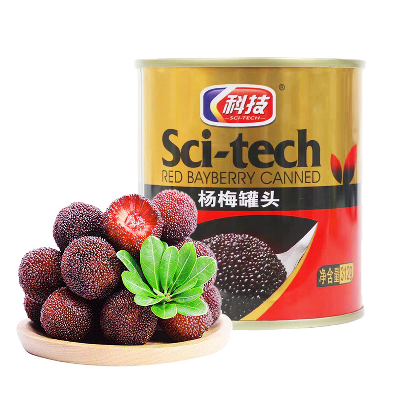 科技杨梅罐头312g