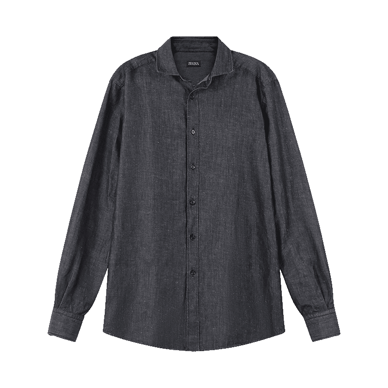 杰尼亚zegna男士休闲长袖衬衫ubx12a5srf6