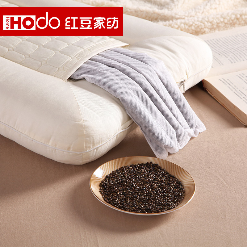 红豆家纺 全棉纯棉面料决明子枕头护颈枕芯 生态花草睡眠枕45*70cm