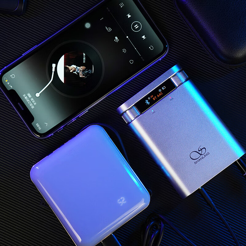 山灵(SHANLING)H2解码耳放一体机耳机音频放大器纯音播放器便携小尾巴4.4平衡蓝牙5.0 H2 银色
