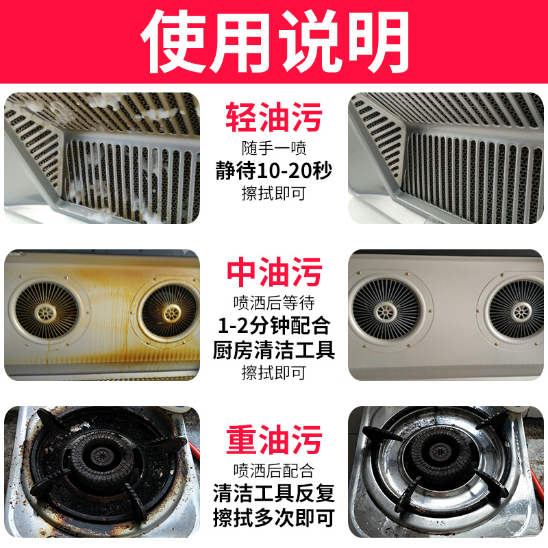 抽油烟机清洗剂重油污净厨房清洁剂强力去油污除油污净