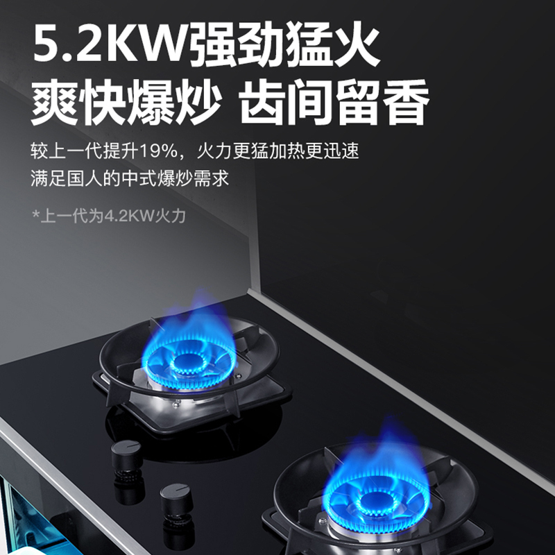 GUJIA顾家 GJ07B自动开合变频集成灶蒸烤箱一体灶家用大吸力环保灶-液化气