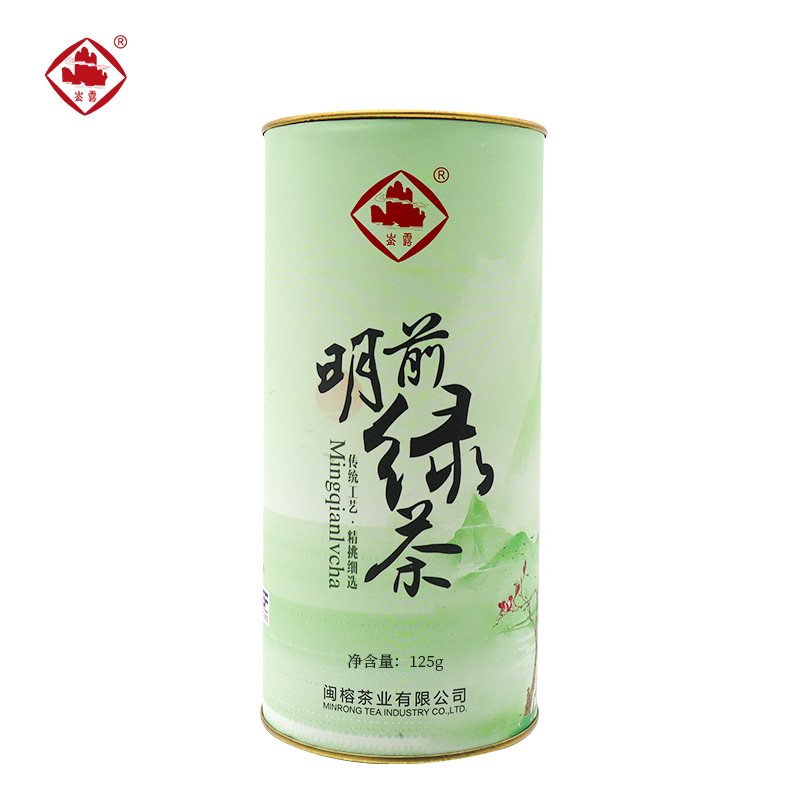 崟露绿茶125克桶高清大图