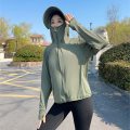 高端防晒衣女长袖新款冰丝防晒衫夏季薄款开车防晒服防紫外线披肩 XL【适合110-125斤】 原纱升级款军绿色女帽檐可拆卸
