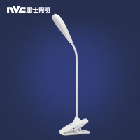 雷士照明NVC触碰调光无极调光可充电led夹子台灯护眼学习学生书桌卧室宿舍寝室节能儿童阅读灯( 4000K)台灯4.5W