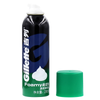 GILLETTE/吉列剃须泡沫男士剃须须泡薄荷型手动剃须刀刮胡泡沫剃须膏啫喱软化胡须