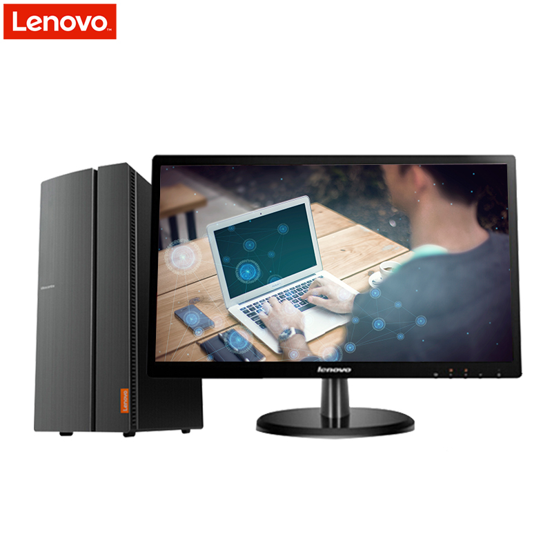 联想(Lenovo) 510A-15 台式电脑+21.5英寸显示器(I5-7400 4G 1T 2G独显 无光驱)高清大图