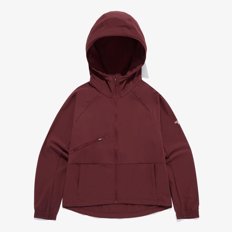 THE NORTH FACE北面男士秋冬长袖连帽夹克简约耐磨训练外套 085WS BURGUNDY