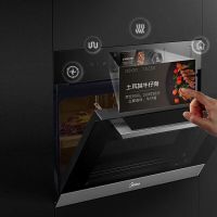 美的(Midea)嵌入式微蒸烤炸一体机 F5 智能家电TFT彩屏搪瓷内胆 微蒸烤炸四合一 BG50F5W