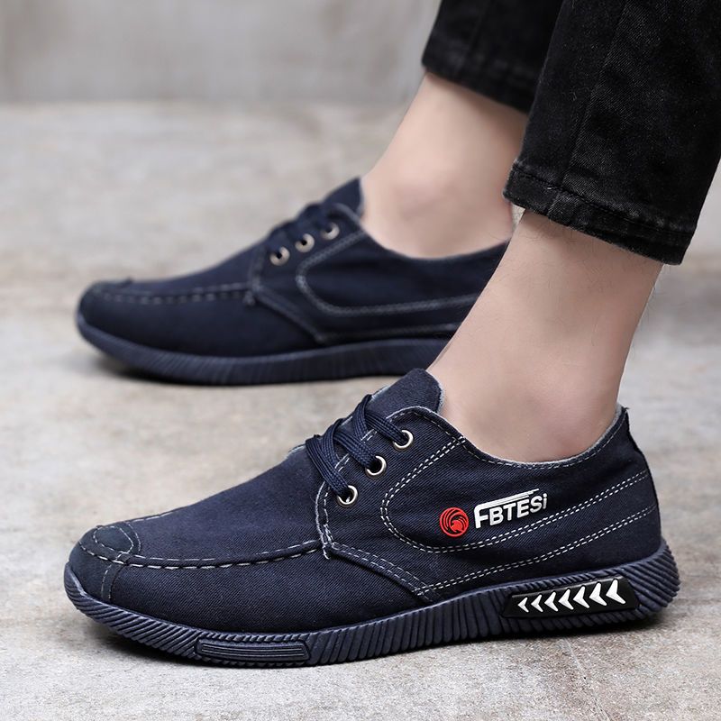 春季帆布鞋男士休闲鞋透气男鞋耐磨工作鞋水洗劳保鞋牛仔布鞋子男男鞋