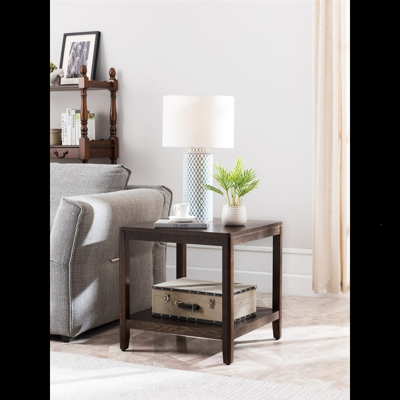 沙发边几实木客厅角几小桌子古达茶几简约侧边柜方形桌美式床头桌角柜