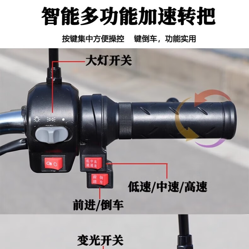 国威三轮车GW1800DZH-6[农用版]1.8*1.1米车厢 1000W电机+60V32A电池高清大图