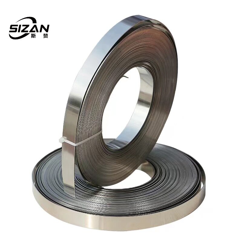 斯赞 304不锈钢盘带加厚捆扎带扣子 16*1.0mm(30米/卷)高清大图