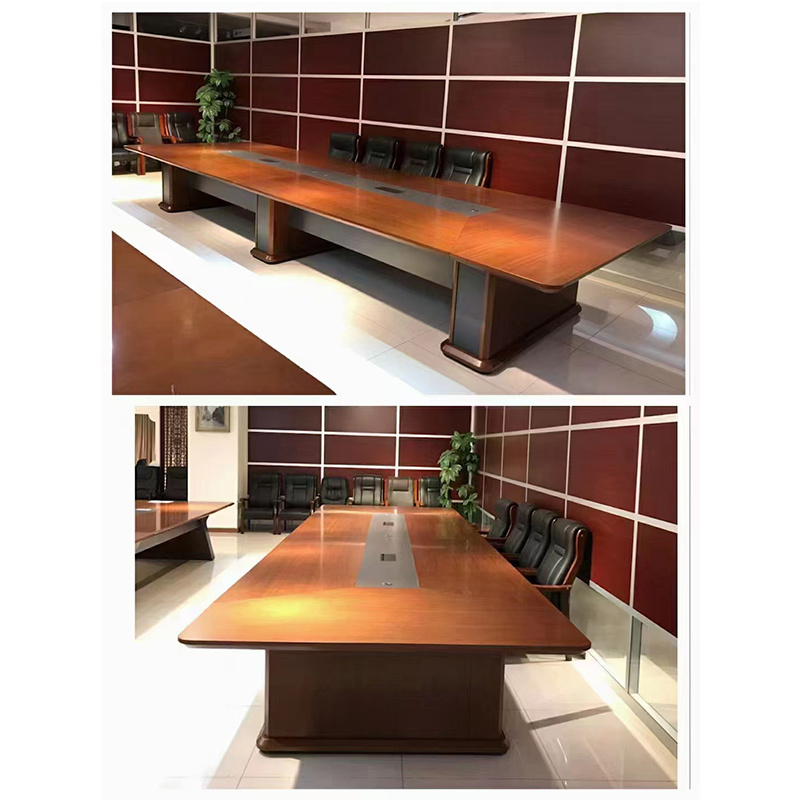 匡大会议桌2.4米会议桌轻奢风H1719-2400F(2400W*1200D*780H)
