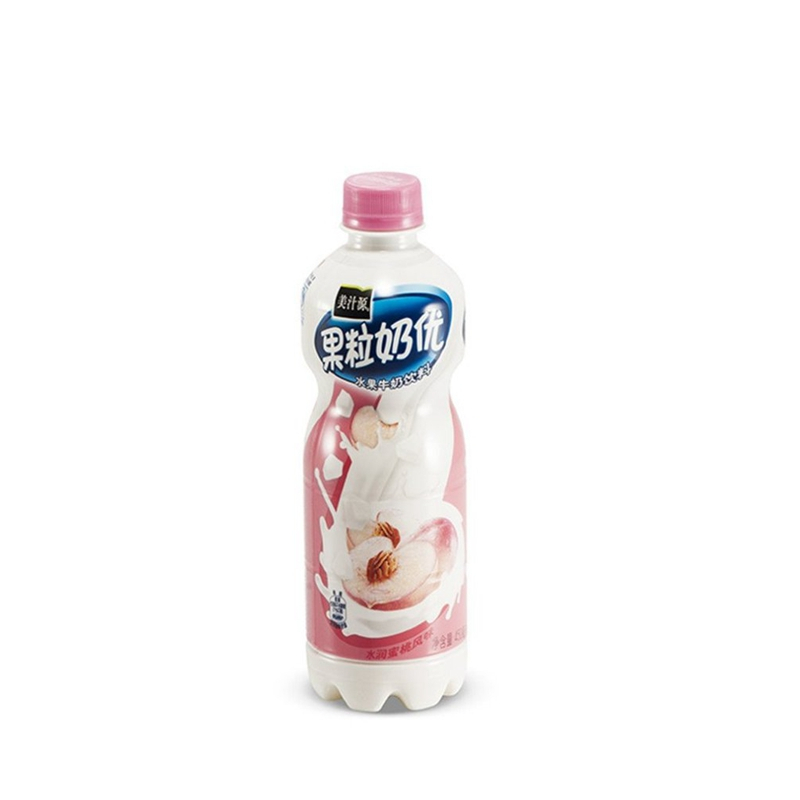 美汁源果粒奶优蜜桃味水果牛奶饮料450g