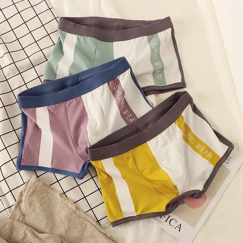 内裤男士内裤男平角裤棉质青年个性四角裤吸汗透气舒适男生运动潮 莎丞图片