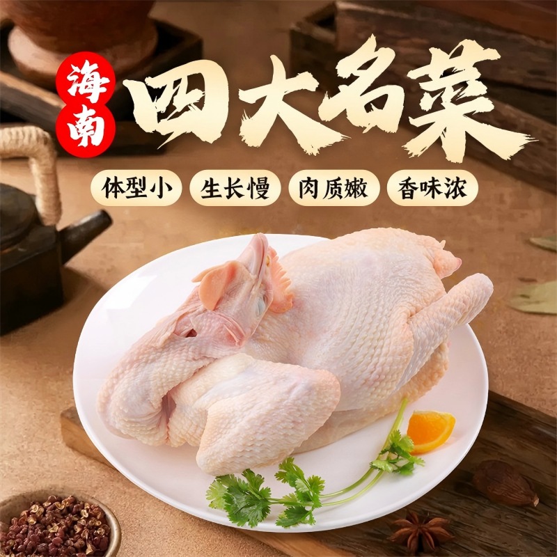 花拾海(HUASHIHAI)正宗海南文昌鸡光鸡2只装