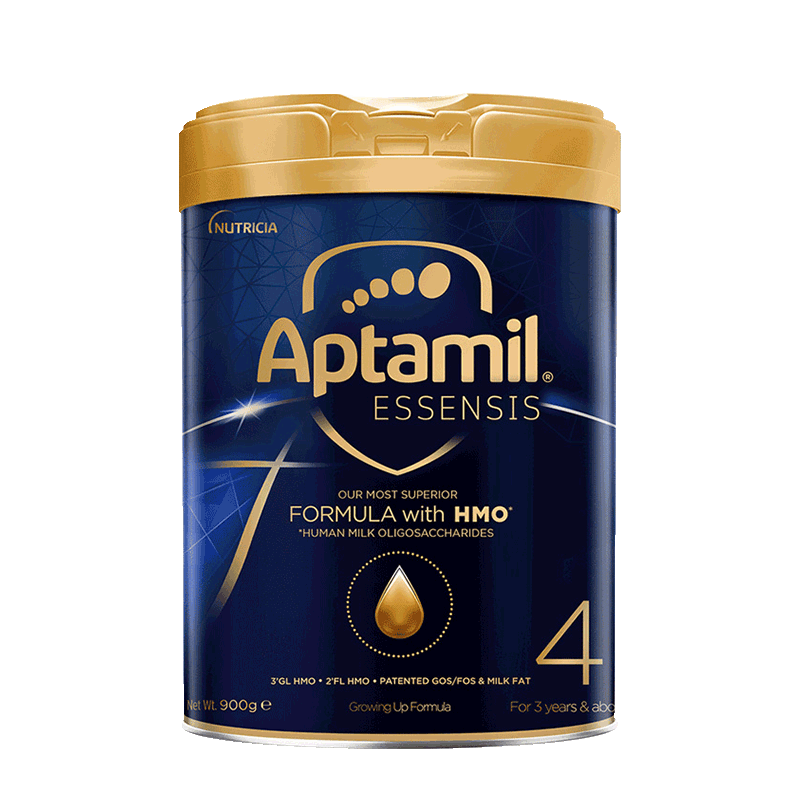 爱他美(Aptamil)奇迹蓝罐 HMO儿童配方奶粉 4段 3岁以上 900g[26年9月]