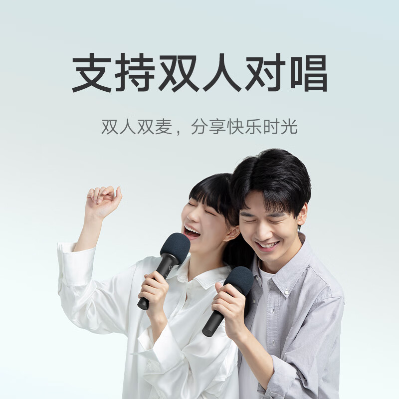 小米米家MIJIA K歌电视麦克风大屏版2支装 小米电视Redmi电视家庭KTV 家用K歌话筒