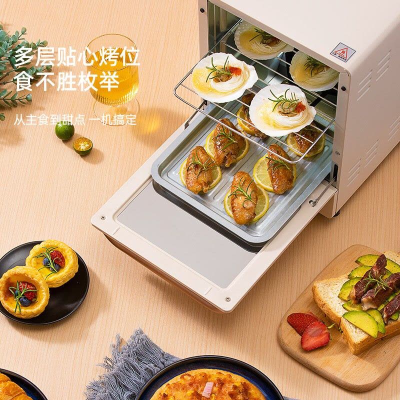 迈卡罗(MACAIIROOS)MC-KX12M烤箱家用多功能电烤箱三层烤位烘焙蛋糕机械操控图片