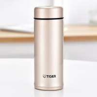 虎牌(tiger) 保温保冷水杯 304不锈钢保温杯 男女便携可爱杯子 MMP-A25C 250ml金NH