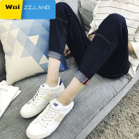 WaiZZ秋季九分裤男青少年学生港版牛仔裤男士修身潮流修身小脚裤9分裤