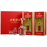 五粮浓香 五粮特曲 52度普特 500mL*2 礼盒装 浓香型白酒