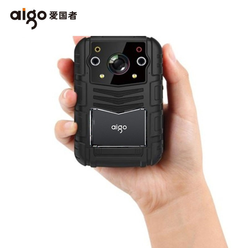爱国者(aigo)执法记录仪 红外夜视高清1296P便携加密激光定位可录音录像拍照对讲DSJ-R1 128G