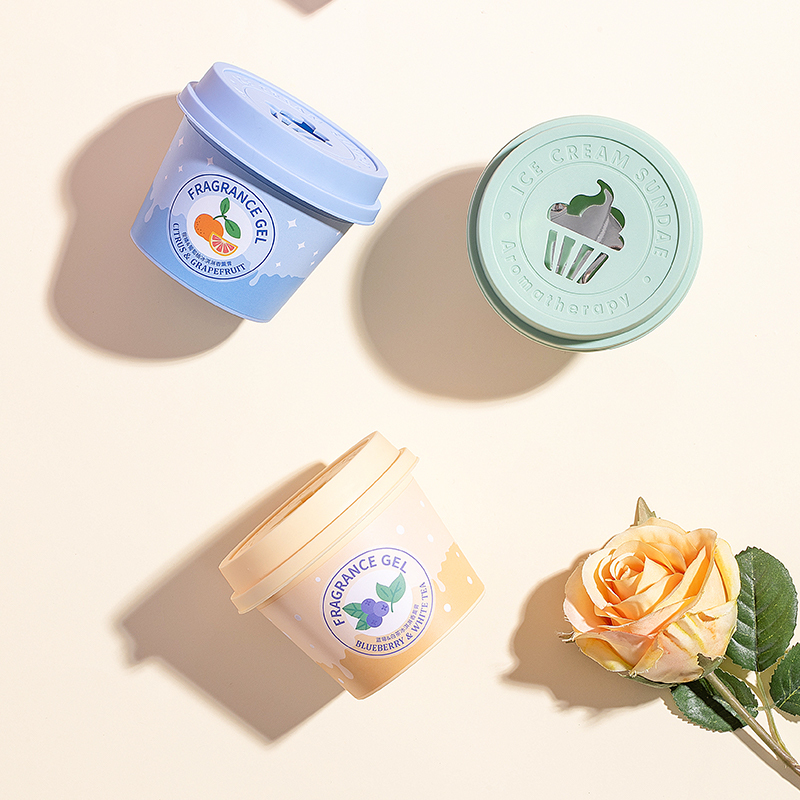 名创优品 (miniso) 油桃&翠竹冰淇淋香薰膏室内卫生间清新芬芳中和异味香包花果香