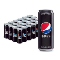 百事可乐 无糖碳酸可乐细长罐330ml*6罐组