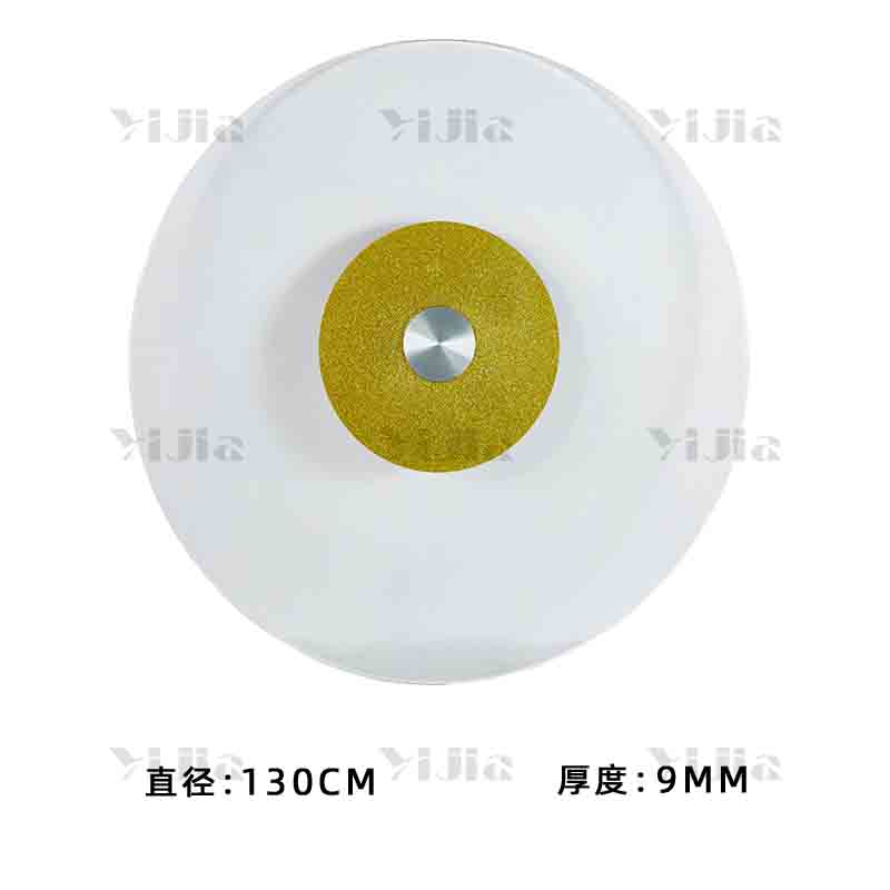 翌嘉YJ40619016 餐桌转盘钢化玻璃转台 130cm高清大图