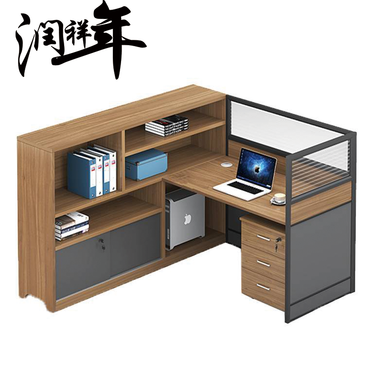 电脑桌 屏风工位办公桌PF05/套高清大图